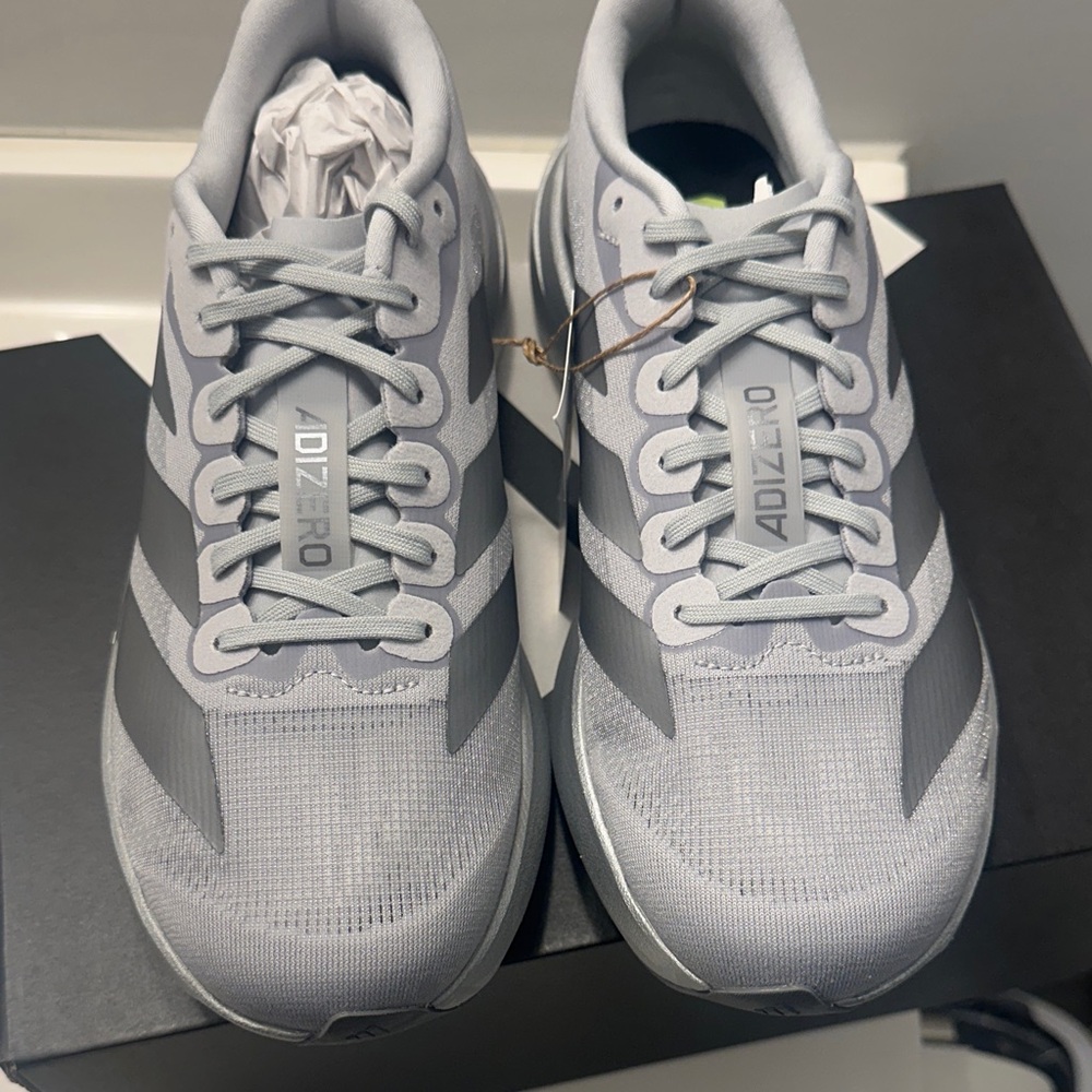 adidas Adizero Evo SL Silver Metallic Men Size